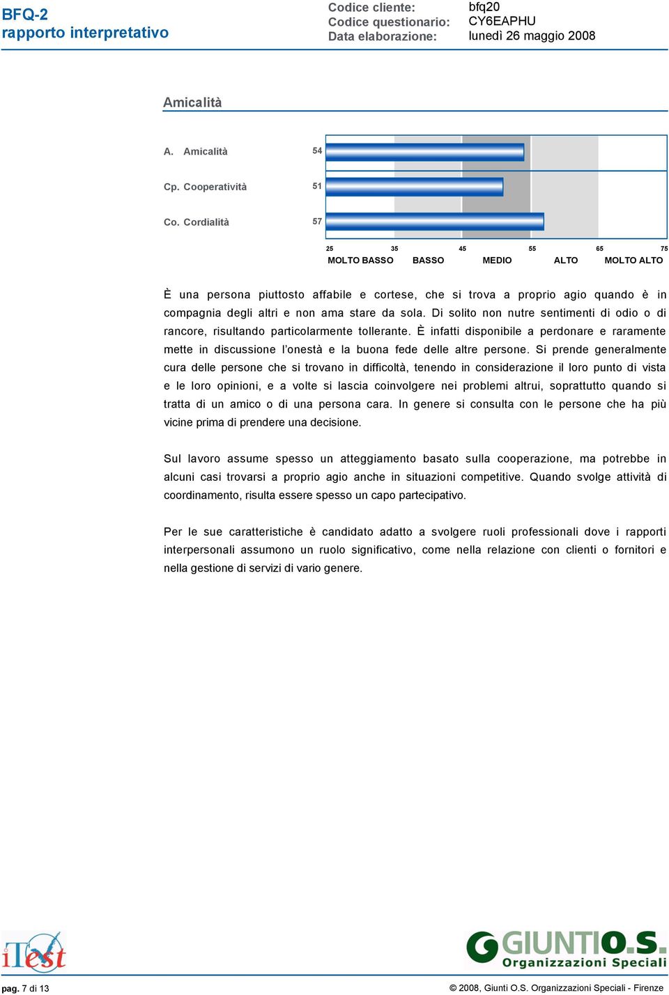 È infatti disponibile a perdonare e raramente mette in discussione l onestà e la buona fede delle altre persone.