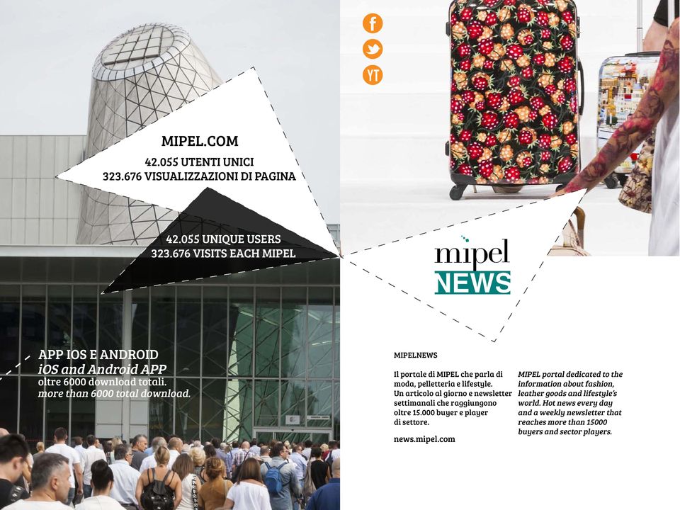 MIPELNEWS Il portale di MIPEL che parla di moda, pelletteria e lifestyle. Un articolo al giorno e newsletter settimanali che raggiungono oltre 15.