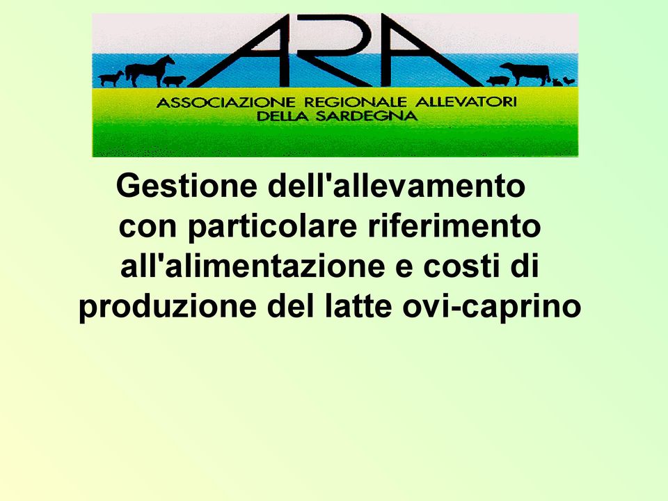 all'alimentazione e costi di