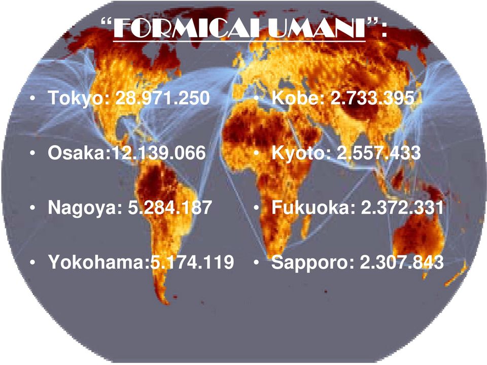 066 Kyoto: 2.557.433 Nagoya: 5.284.