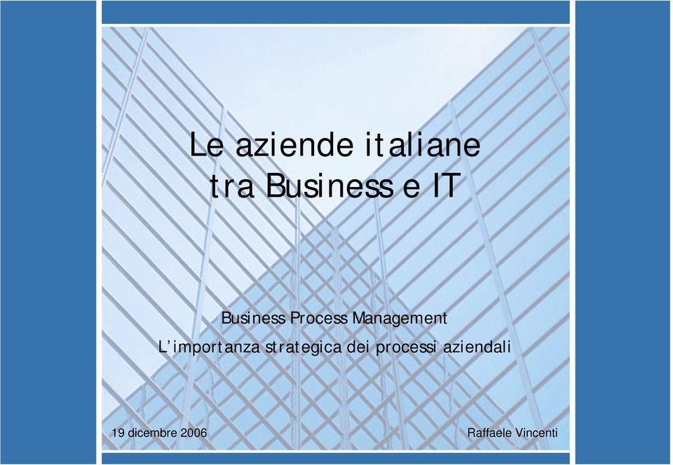 importanza strategica dei processi