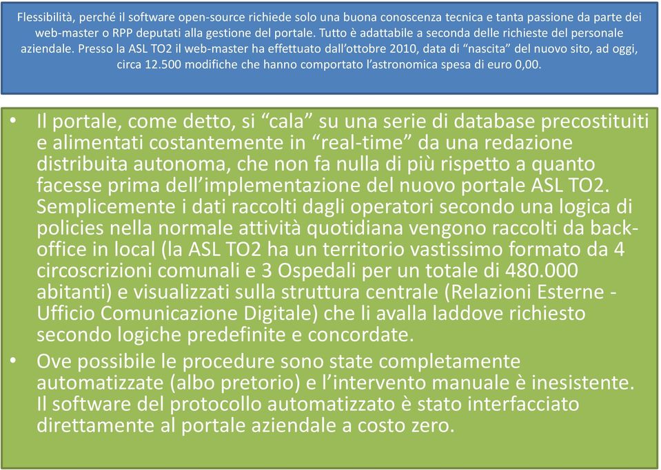 500 modifiche che hanno comportato l astronomica spesa di euro 0,00.