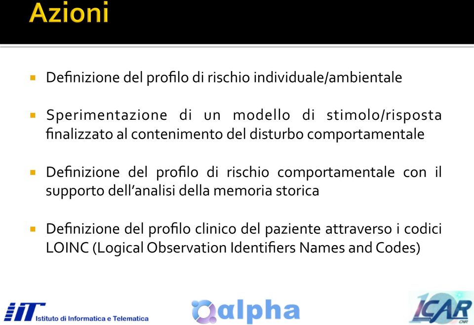 profilo di rischio comportamentale con il supporto dell analisi della memoria storica