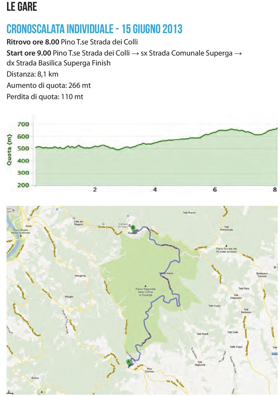 se Strada dei Colli Start ore 9.