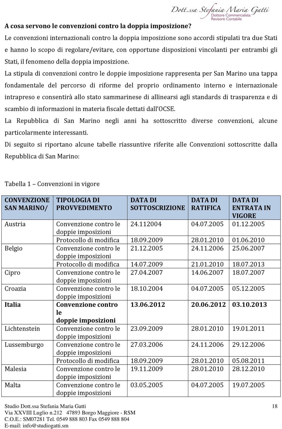 fenomeno della doppia imposizione.