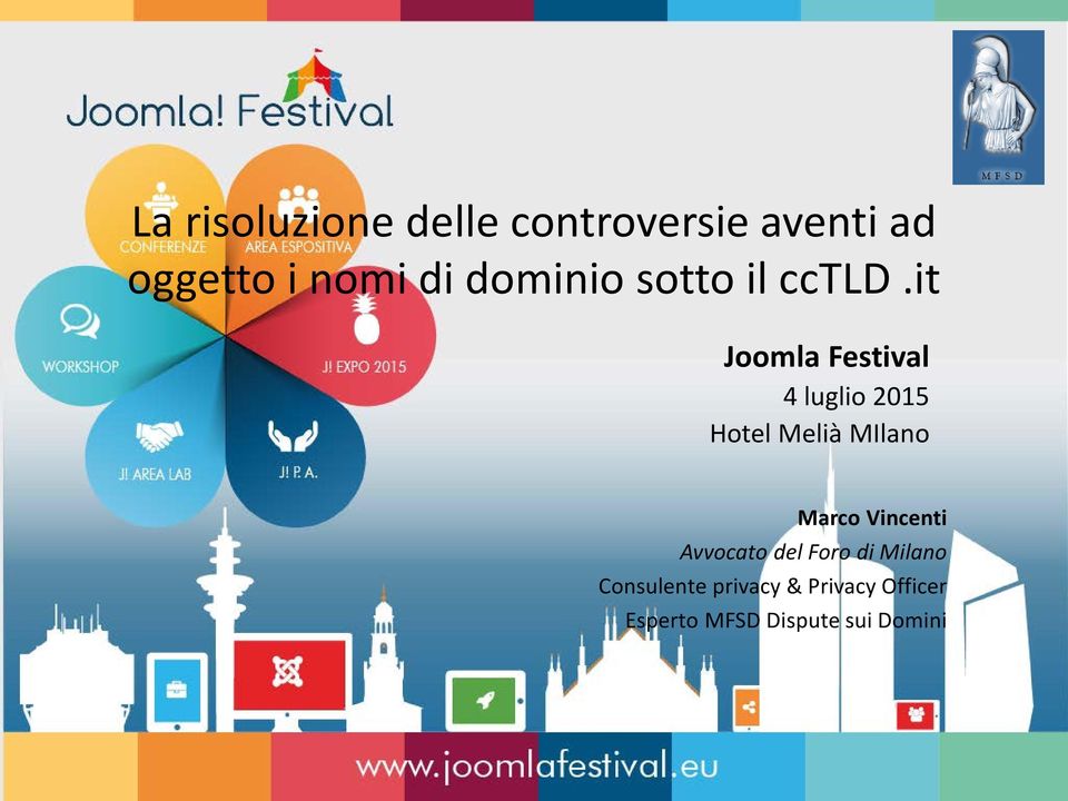 it Joomla Festival 4 luglio 2015 Hotel Melià MIlano Marco