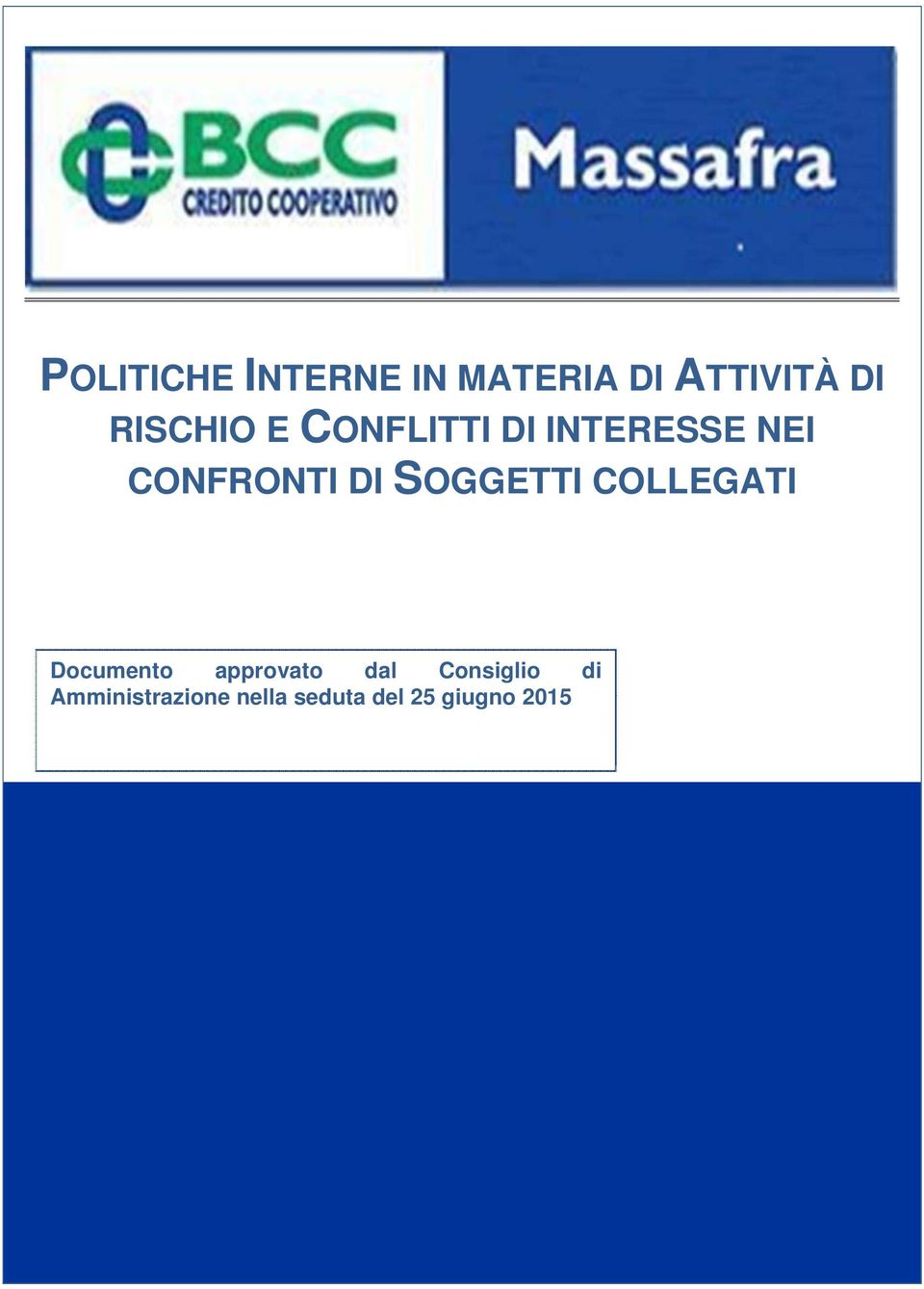 CONFRONTI DI Documento approvato dal