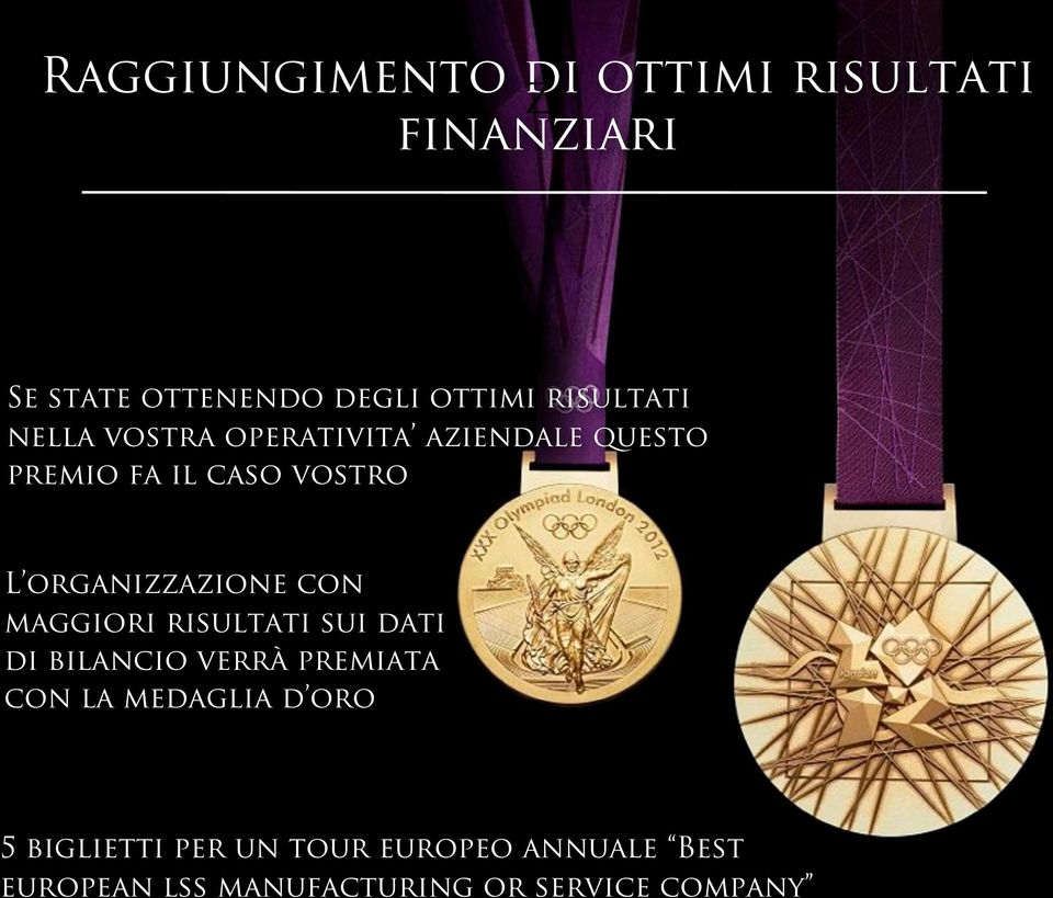 organizzazione con maggiori risultati sui dati di bilancio verrà premiata con la