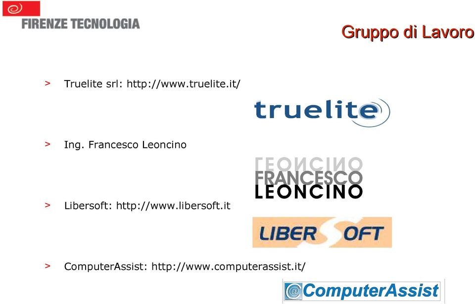 Francesco Leoncino > Libersoft: