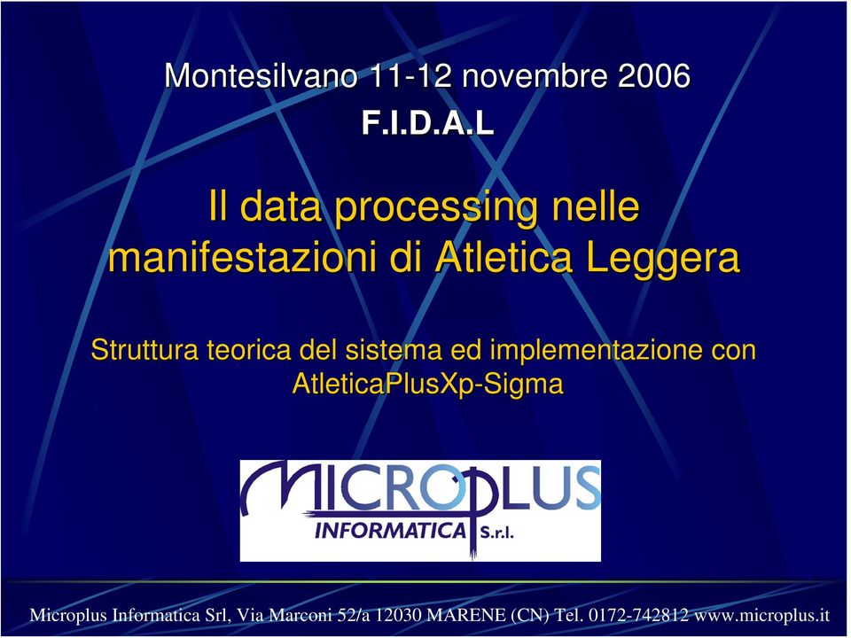 Struttura teorica del sistema ed implementazione con