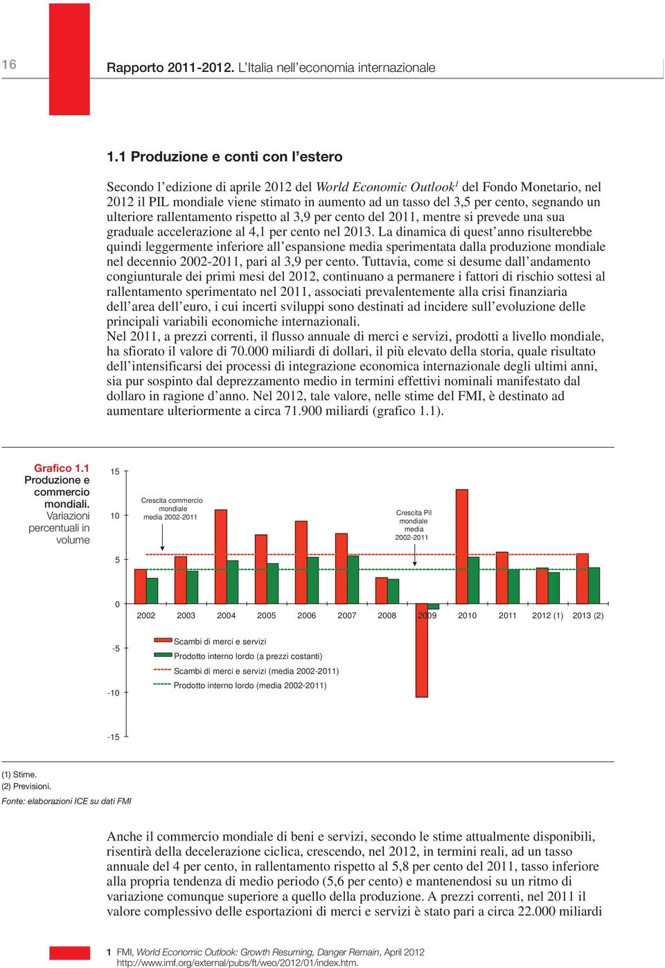 segnando un ulteriore rallentamento rispetto al 3,9 per cento del 2011, mentre si prevede una sua graduale accelerazione al 4,1 per cento nel 2013.