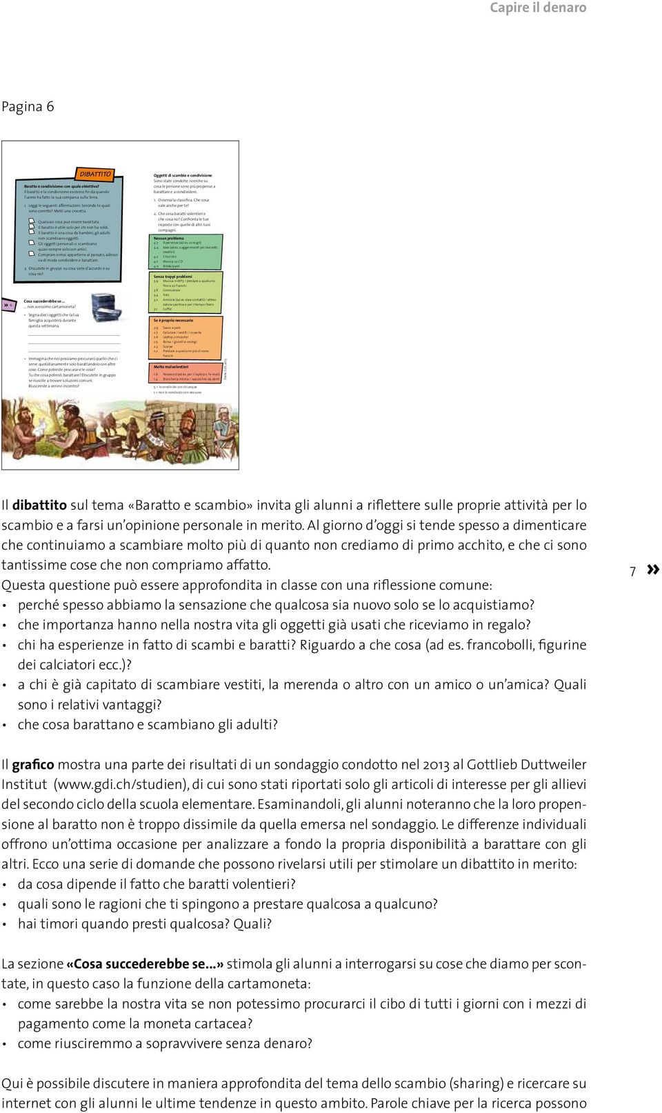 Il baratto è una cosa da bambini, gli adulti non scambiano oggetti. Gli oggetti personali si scambiano quasi sempre solo con amici.