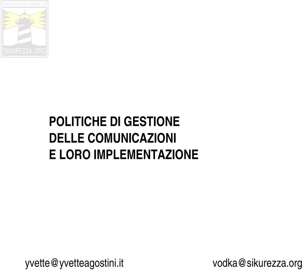 IMPLEMENTAZIONE