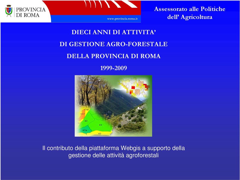 Politiche Il contributo della piattaforma Webgis a