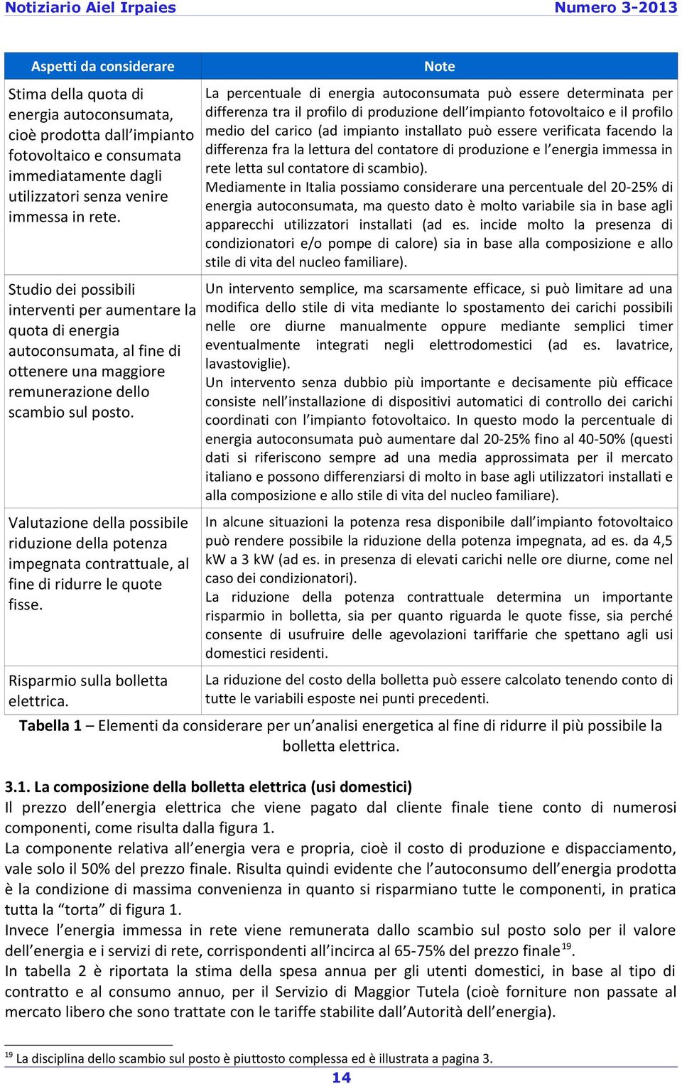 verificata facendo la differenza fra la lettura del contatore di produzione e l energia immessa in rete letta sul contatore di scambio).