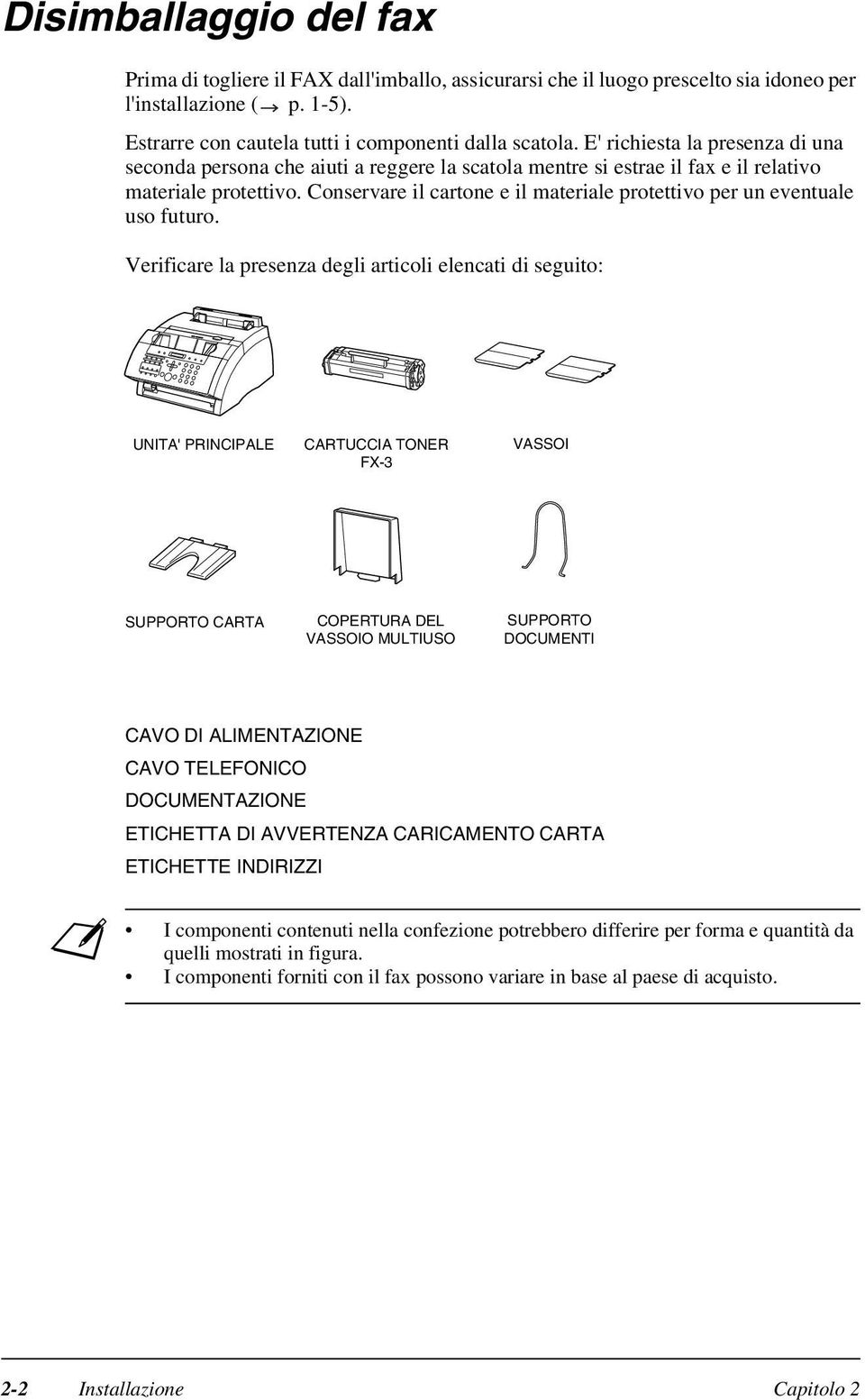 Conservare il cartone e il materiale protettivo per un eventuale uso futuro.