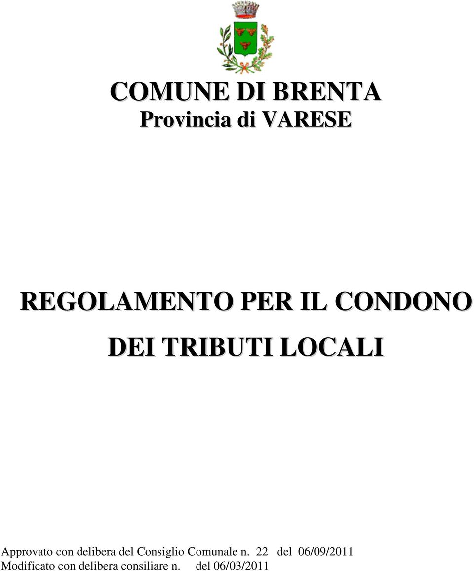 delibera del Consiglio Comunale n.