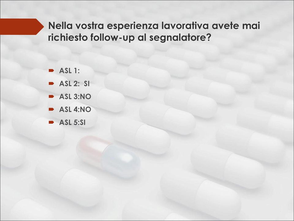 follow-up al segnalatore?