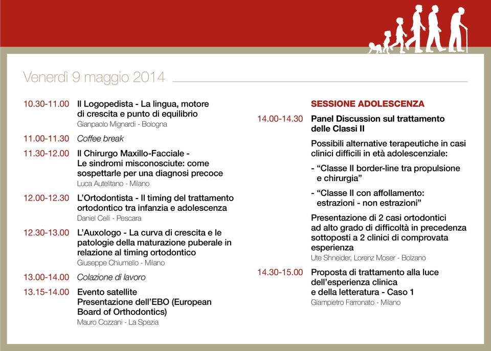 30 L Ortodontista - Il timing del trattamento ortodontico tra infanzia e adolescenza Daniel Celli - Pescara 12.30-13.