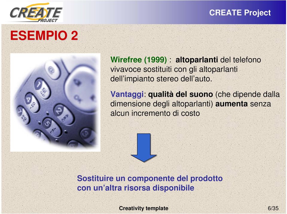 Vantaggi: qualità del suono (che dipende dalla dimensione degli altoparlanti)