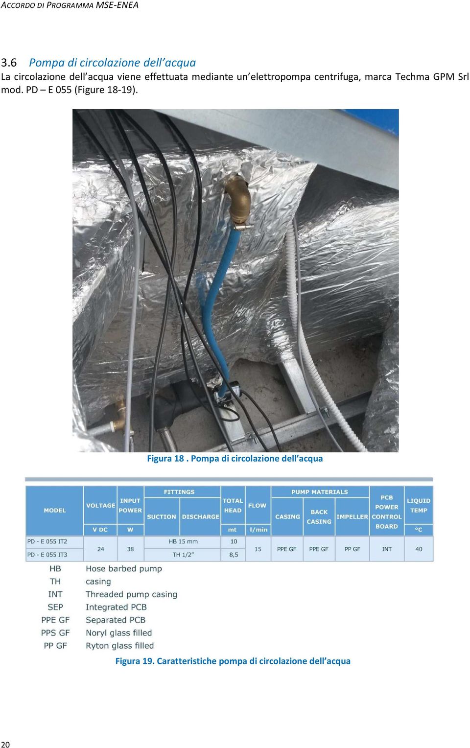 effettuata mediante un elettropompa centrifuga, marca Techma GPM Srl mod.