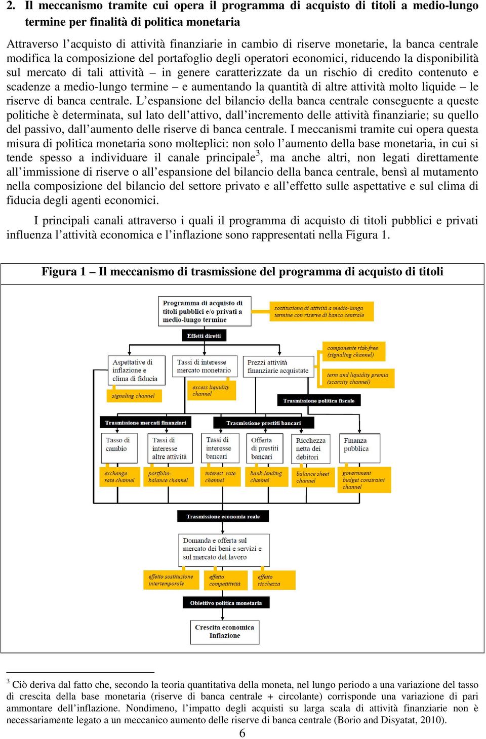 credito contenuto e scadenze a medio-lungo termine e aumentando la quantità di altre attività molto liquide le riserve di banca centrale.