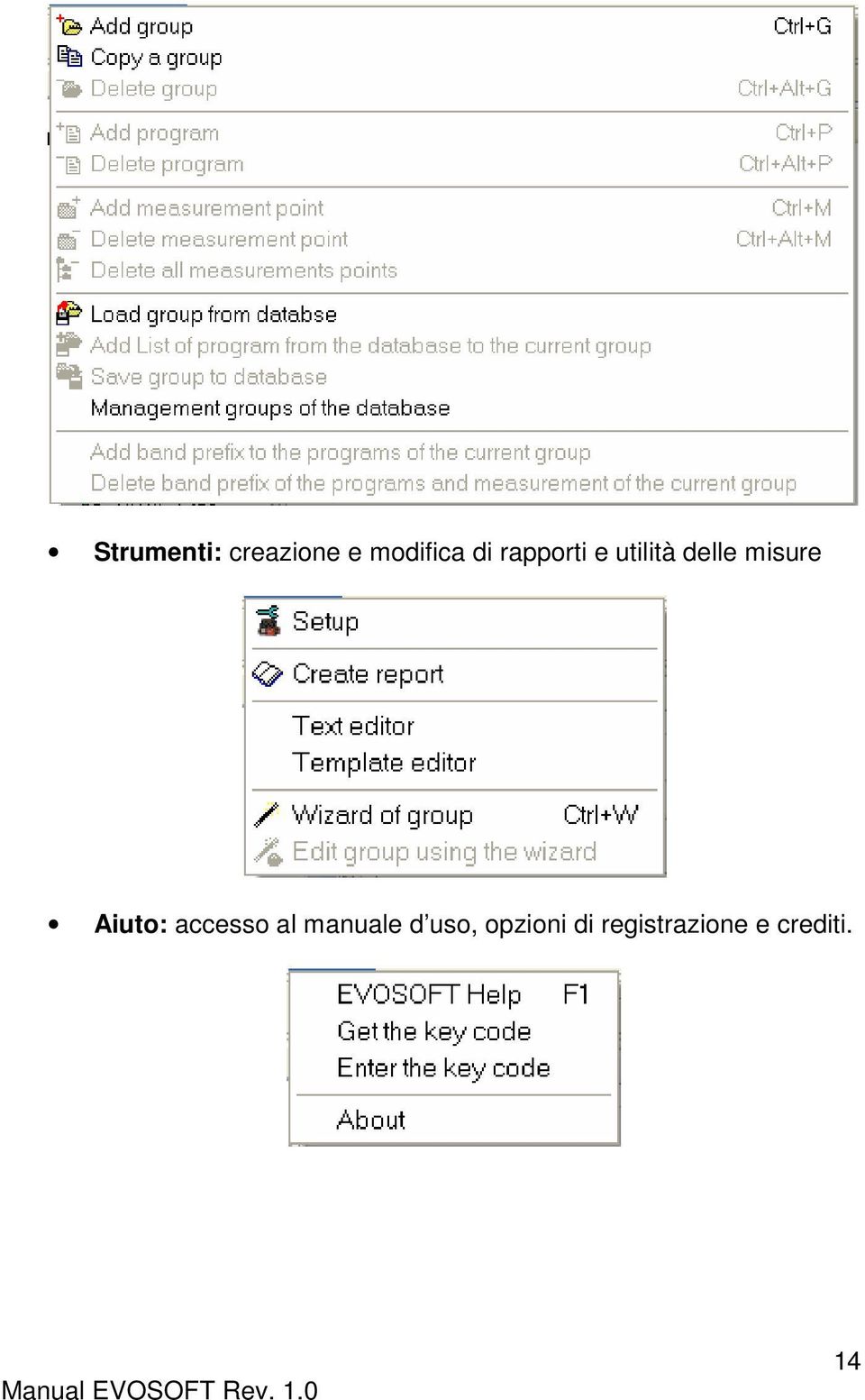 Aiuto: accesso al manuale d uso,