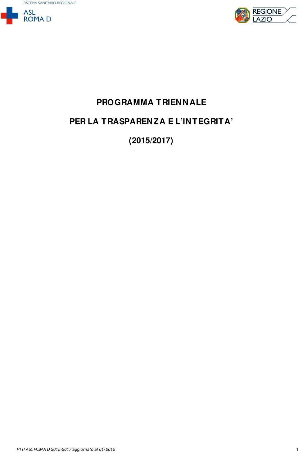 (2015/2017) PTTI ASL ROMA D