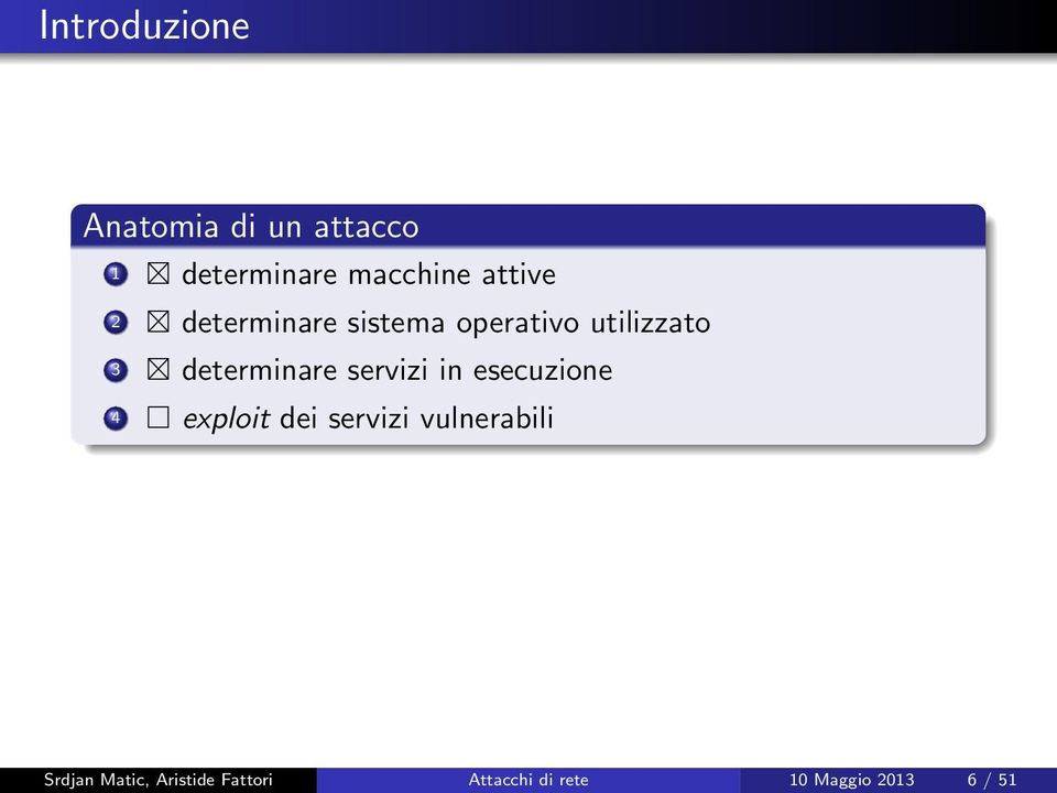 determinare servizi in esecuzione 4 exploit dei servizi