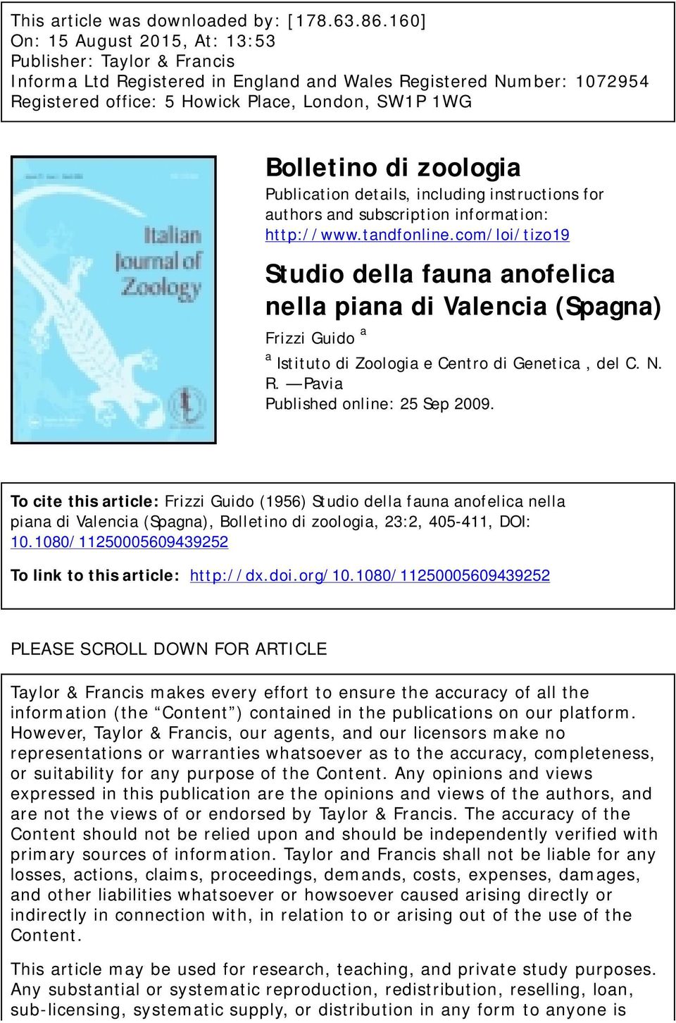 zoologia Publication details, including instructions for authors and subscription information: http://www.tandfonline.