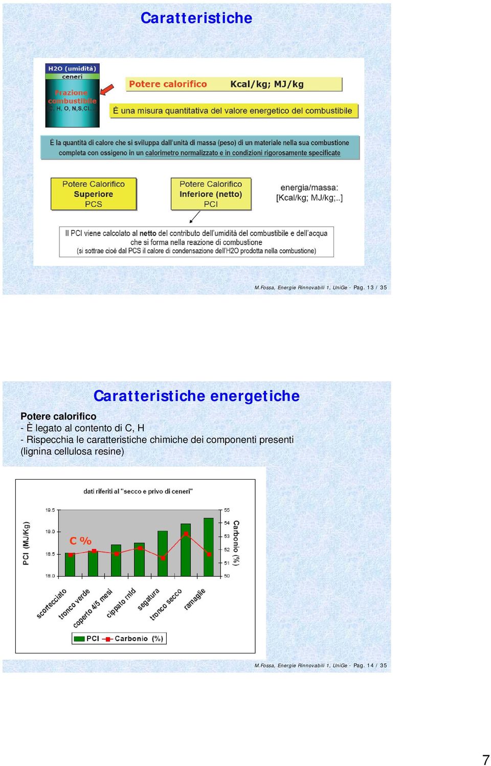 contento di C, H - Rispecchia le caratteristiche chimiche dei