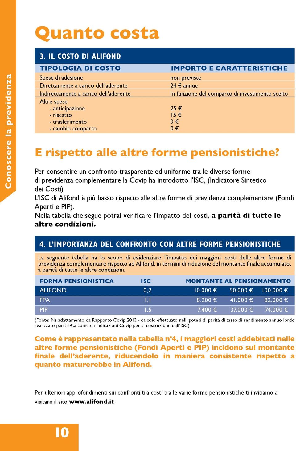 cambio comparto 0 IMPORTO E CARATTERISTICHE non previste 24 annue In funzione del comparto di investimento scelto E rispetto alle altre forme pensionistiche?