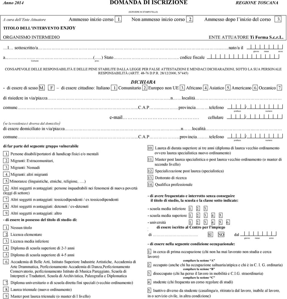 . codice fiscale dddddddddddddddd Comune prov.