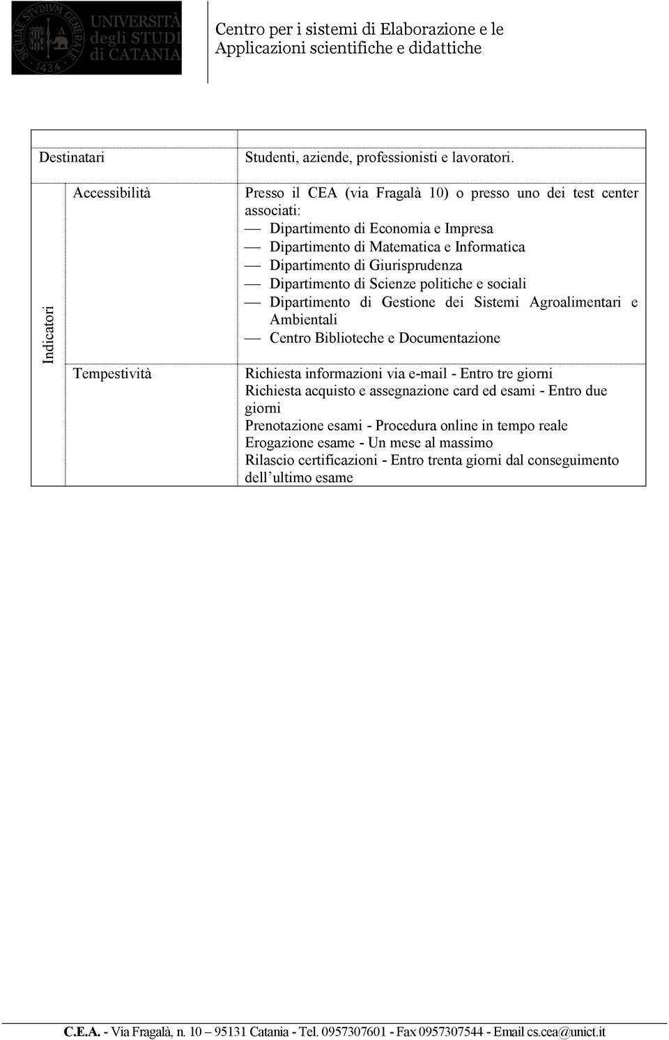 Giurisprudenza Dipartimento di Scienze politiche e sociali Dipartimento di Gestione dei Sistemi Agroalimentari e Ambientali Centro Biblioteche e Documentazione