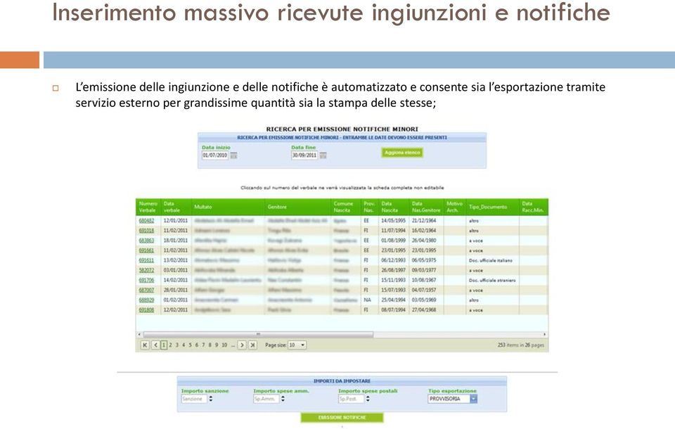 automatizzato e consente sia l esportazione tramite