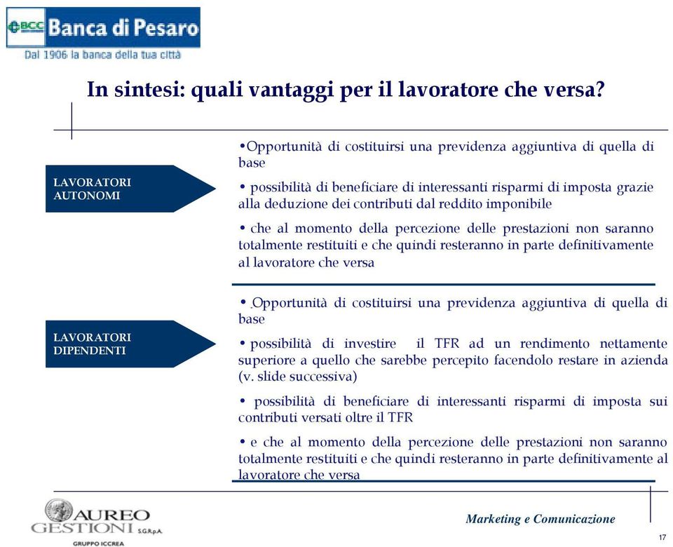 reddito imponibile che al momento della percezione delle prestazioni non saranno totalmente restituiti e che quindi resteranno in parte definitivamente al lavoratore che versa LAVORATORI DIPENDENTI