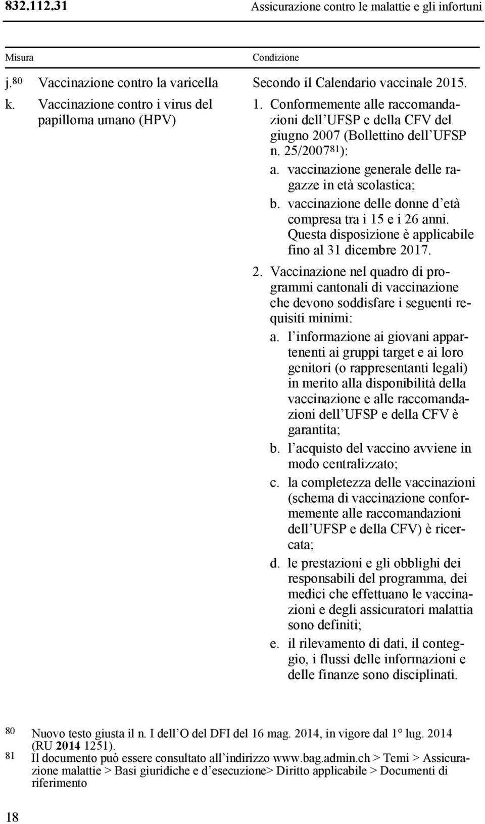 vaccinazione generale delle ragazze in età scolastica; b. vaccinazione delle donne d età compresa tra i 15 e i 26