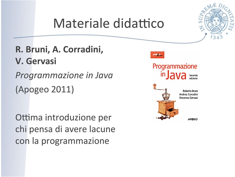 Gervasi Programmazione in Java (Apogeo