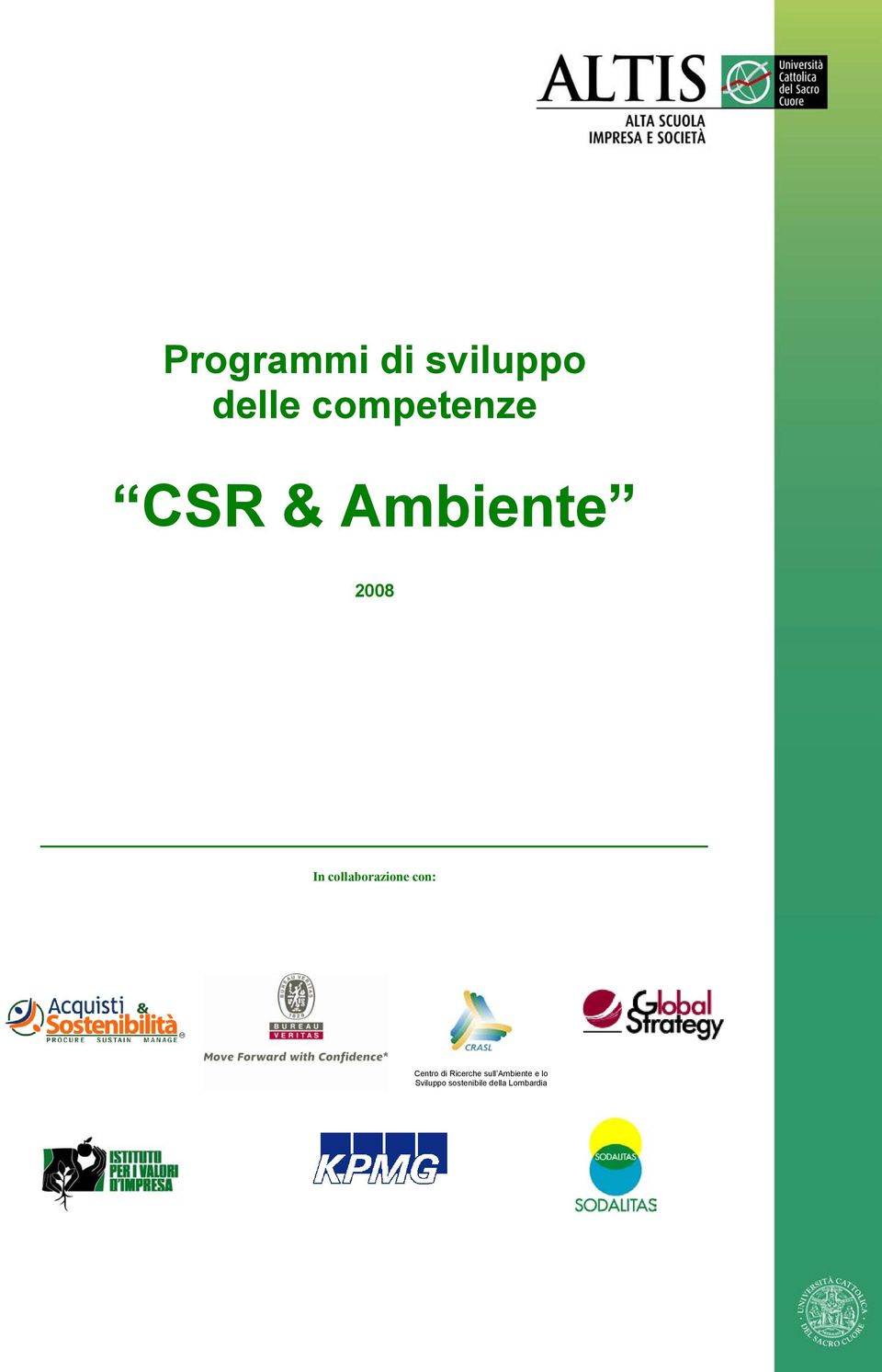 con: Centro di Ricerche sull Ambiente