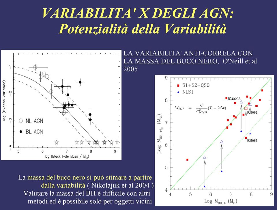 nero si può stimare a partire dalla variabilità ( Nikolajuk et al 2004 )