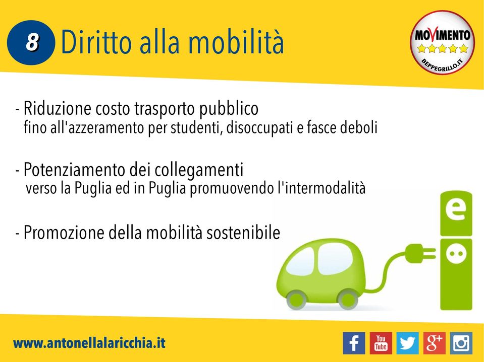 - Potenziamento dei collegamenti verso la Puglia ed in Puglia