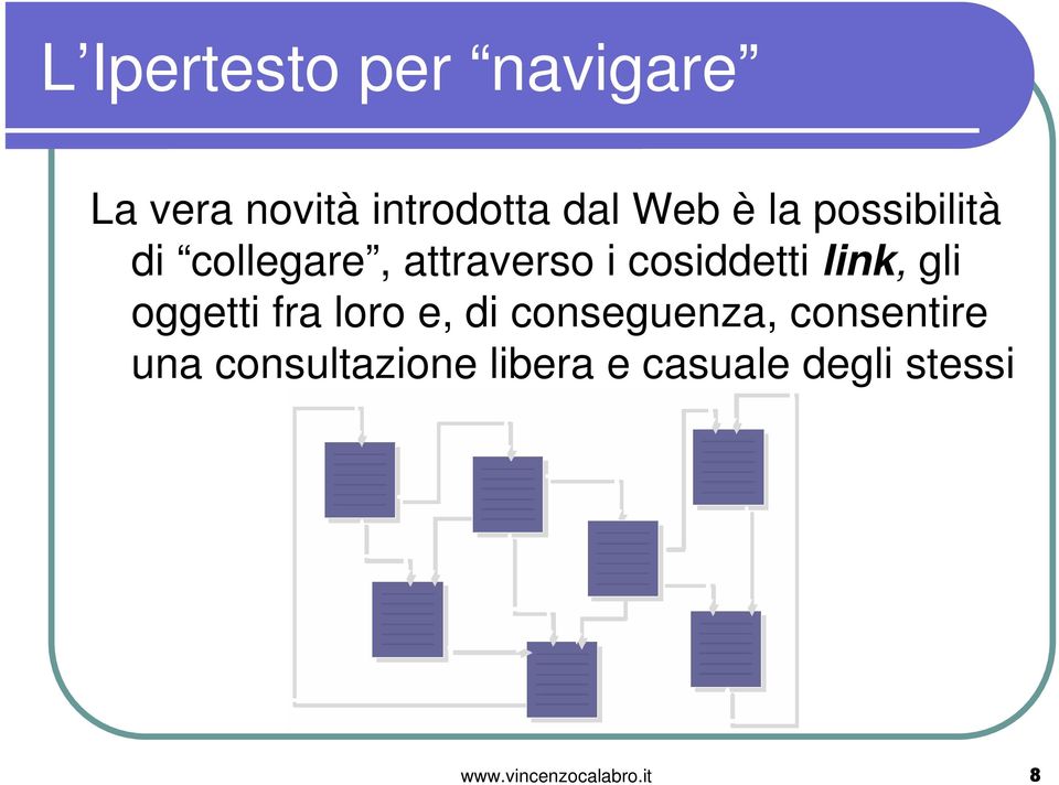 gli oggetti fra loro e, di conseguenza, consentire una