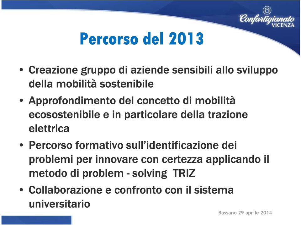 trazione elettrica Percorso formativo sull identificazione dei problemi per innovare con