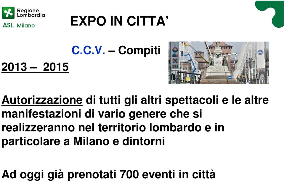 altre manifestazioni di vario genere che si realizzeranno nel