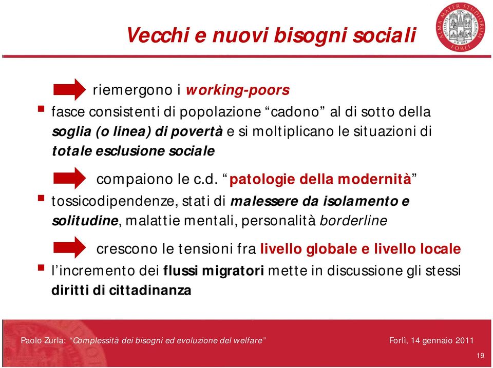 povertà e si moltiplicano le situazioni di