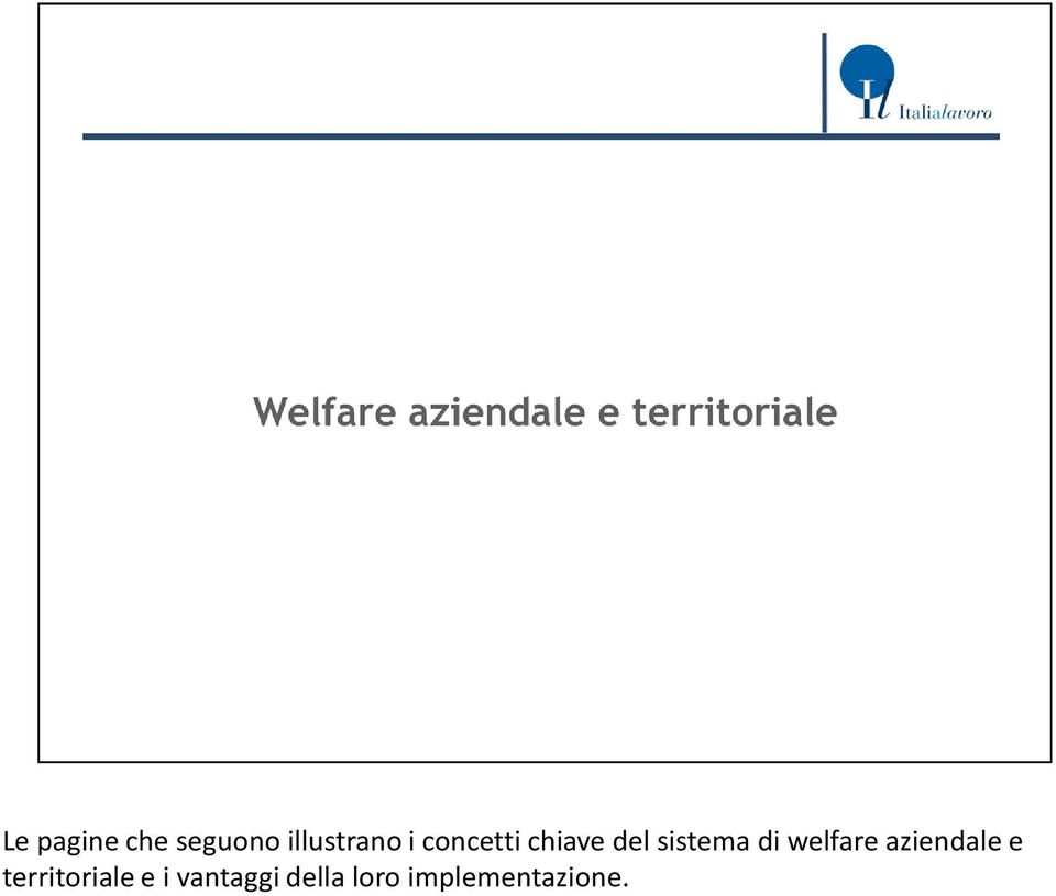 welfare aziendale e territoriale e