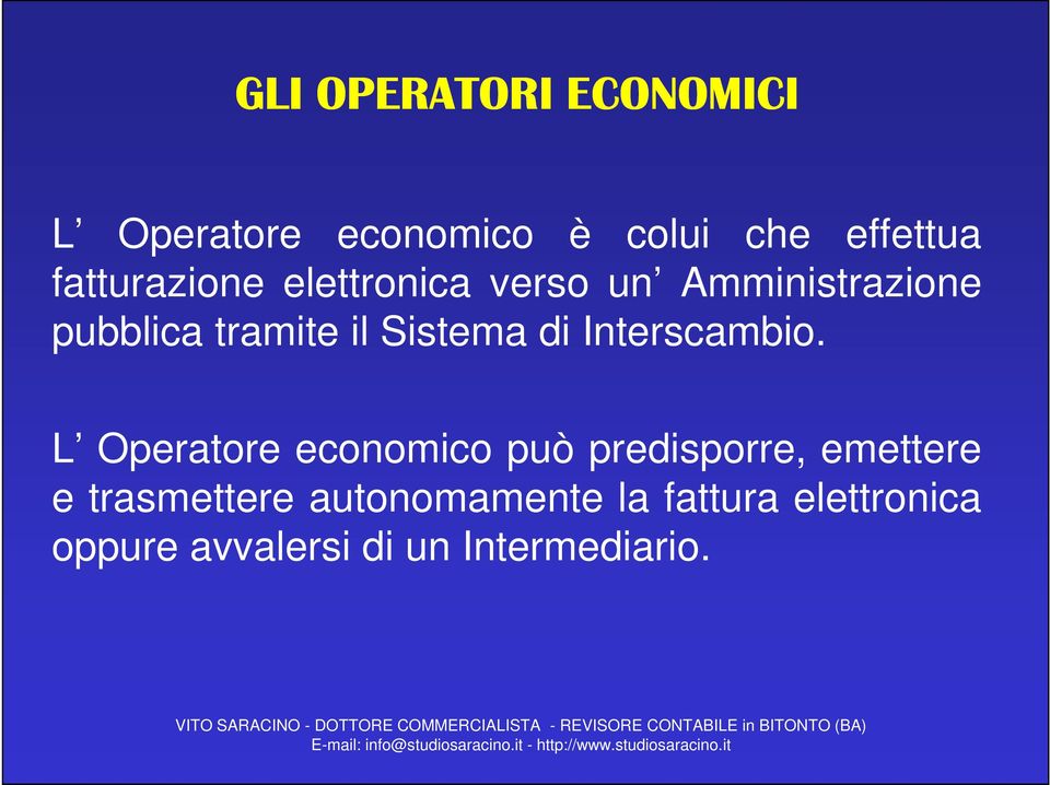 Sistema di Interscambio.