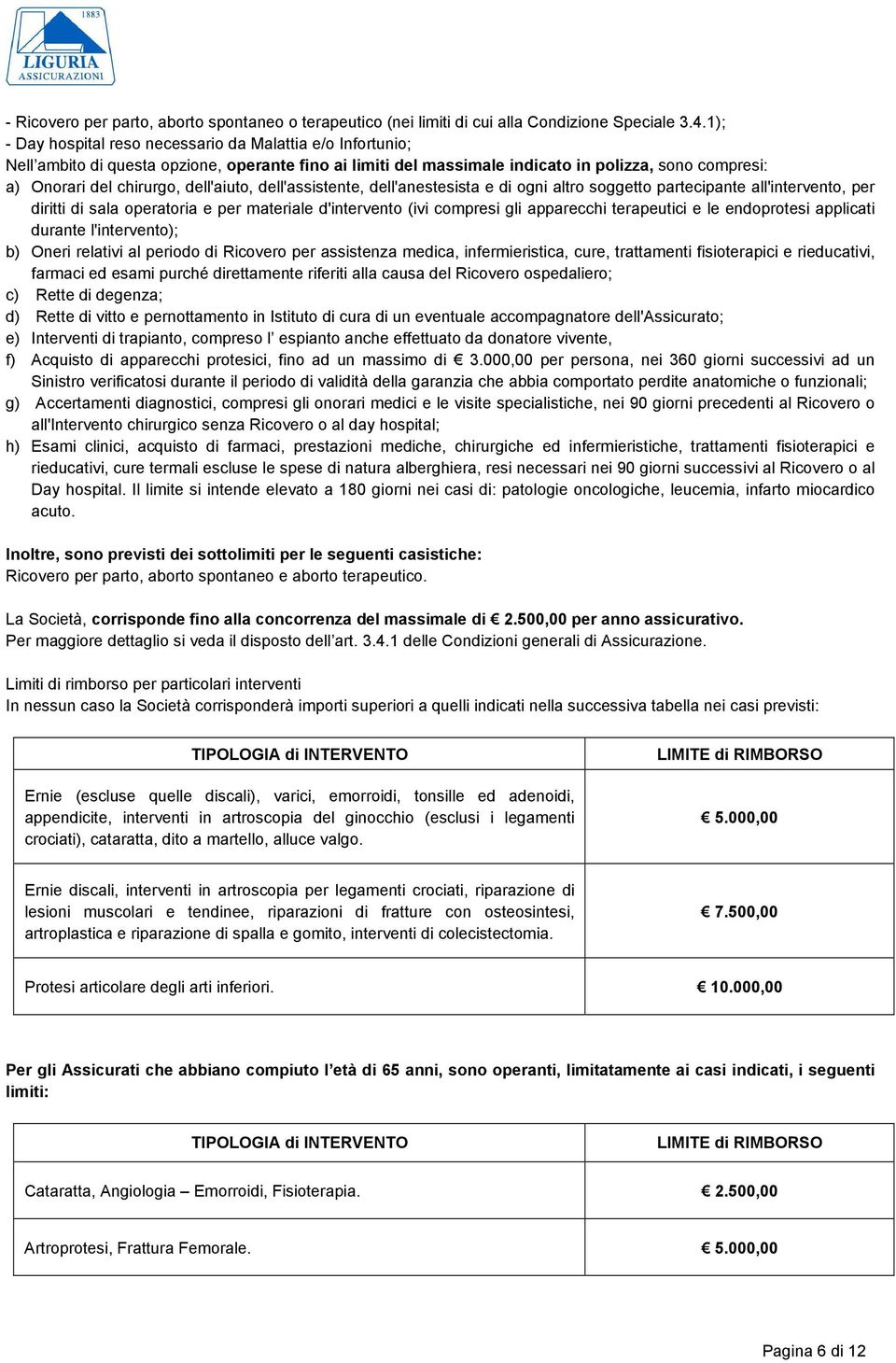 dell'aiuto, dell'assistente, dell'anestesista e di ogni altro soggetto partecipante all'intervento, per diritti di sala operatoria e per materiale d'intervento (ivi compresi gli apparecchi