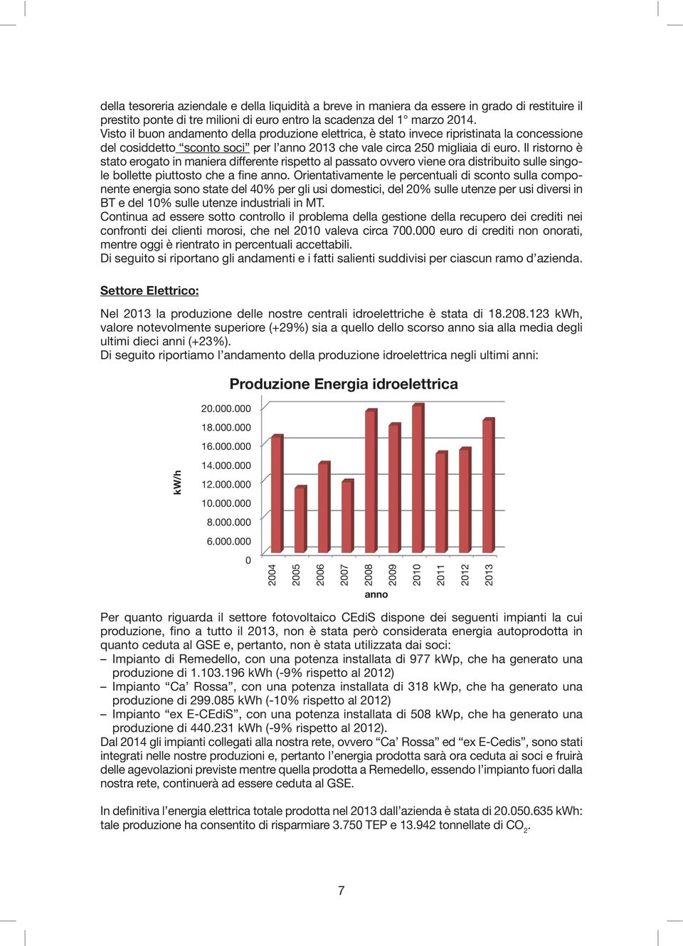 prestito ponte di tre milioni di euro entro la scadenza del 1 marzo 214.