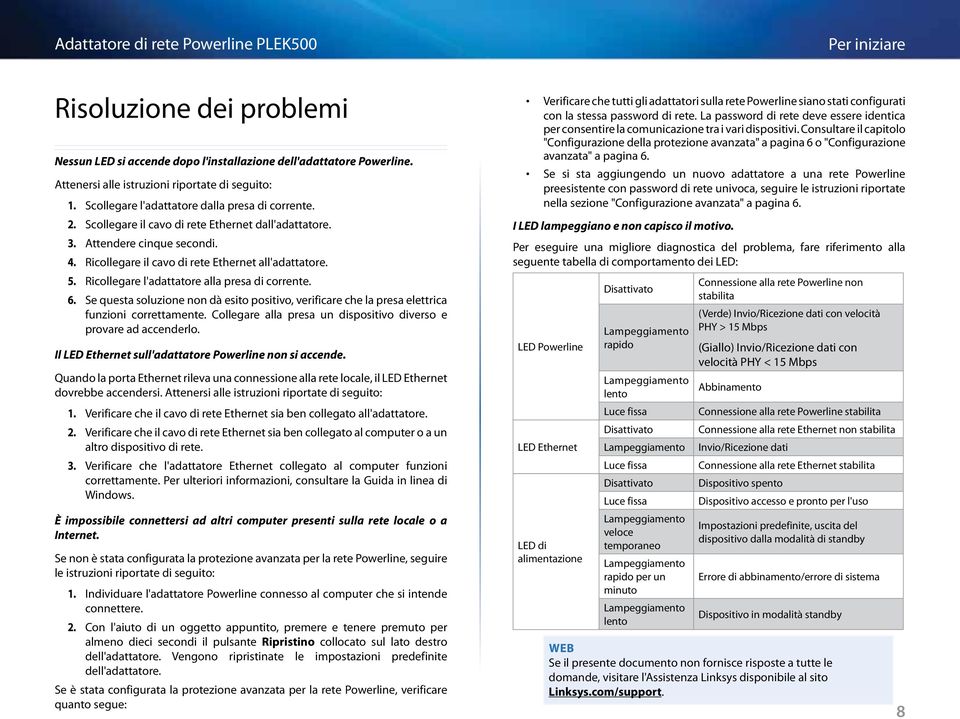 Se questa soluzione non dà esito positivo, verificare che la presa elettrica funzioni correttamente. Collegare alla presa un dispositivo diverso e provare ad accenderlo.